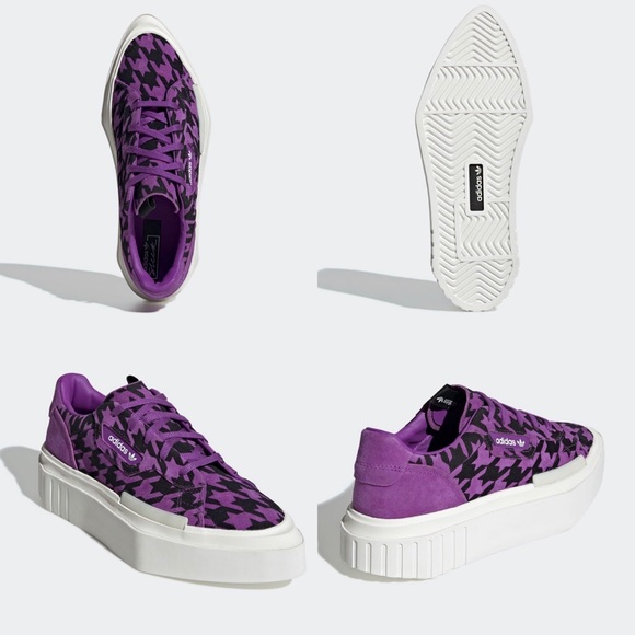 NWT ADIDAS Hypersleek Purple Houndstooth (G54057) - Picture 3 of 16